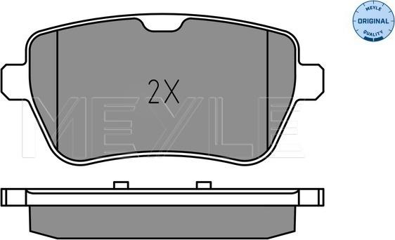 Meyle 025 250 7119 - Тормозные колодки, дисковые, комплект autodnr.net