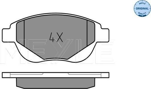 Meyle 025 250 9419 - Тормозные колодки, дисковые, комплект avtokuzovplus.com.ua