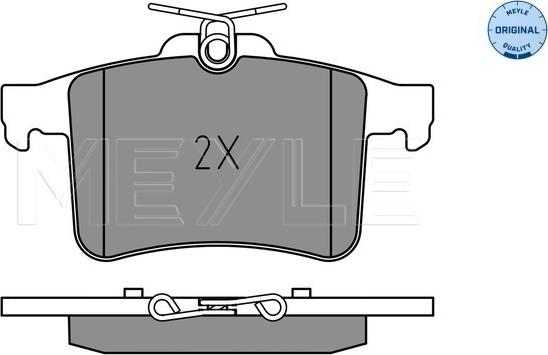 Meyle 025 251 1416 - Гальмівні колодки, дискові гальма autocars.com.ua