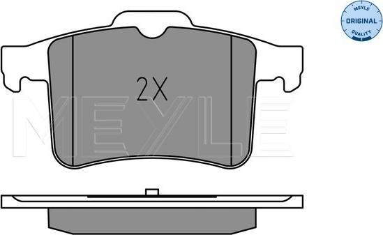 Meyle 025 251 1416 - Гальмівні колодки, дискові гальма autocars.com.ua