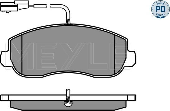 Meyle 025 251 4718/PD - Гальмівні колодки, дискові гальма autocars.com.ua