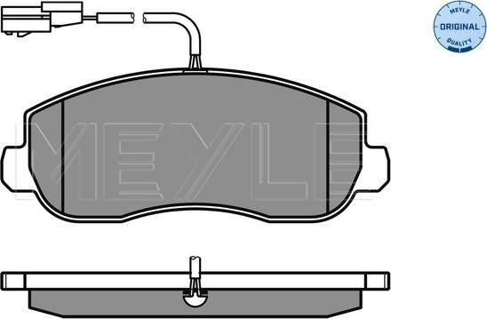 Meyle 025 251 4718/W - Гальмівні колодки, дискові гальма autocars.com.ua