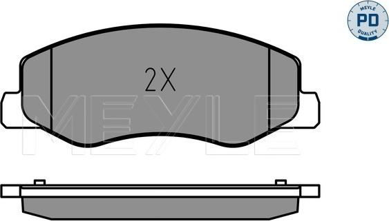 Meyle 025 251 7218/PD - Тормозные колодки, дисковые, комплект avtokuzovplus.com.ua