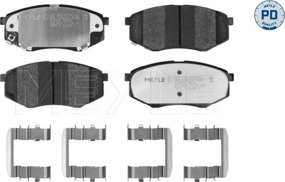 Meyle 025 251 8718/PD - Тормозные колодки, дисковые, комплект autodnr.net