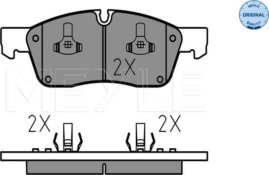 Meyle 025 251 9021 - Гальмівні колодки, дискові гальма autocars.com.ua