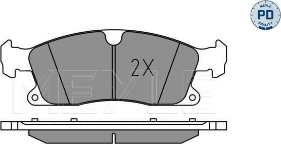 Meyle 025 251 9219/PD - Гальмівні колодки, дискові гальма autocars.com.ua