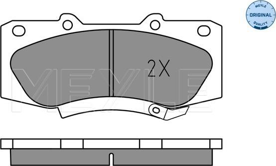 Meyle 025 252 0917 - Тормозные колодки, дисковые, комплект avtokuzovplus.com.ua