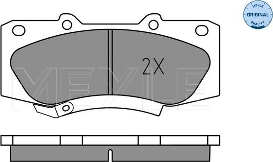 Meyle 025 252 0917 - Гальмівні колодки, дискові гальма autocars.com.ua