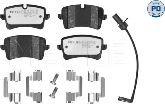 Meyle 025 252 1417/PD - Тормозные колодки, дисковые, комплект autodnr.net