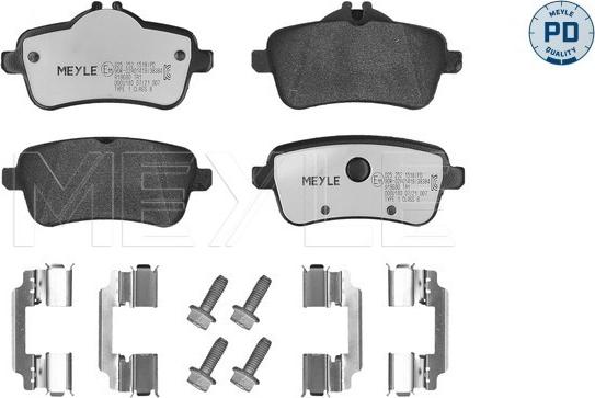 Meyle 025 252 1518/PD - Тормозные колодки, дисковые, комплект avtokuzovplus.com.ua