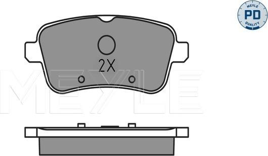 Meyle 025 252 1618/PD - Колодки гальмівні дискові  W166 11- autocars.com.ua