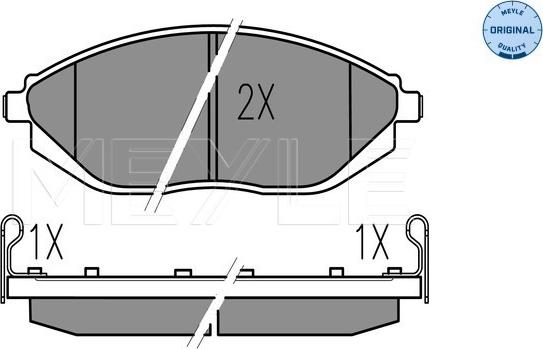 Meyle 025 252 6817/W - Гальмівні колодки, дискові гальма autocars.com.ua