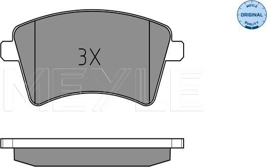 Meyle 025 252 9118 - Тормозные колодки, дисковые, комплект autodnr.net