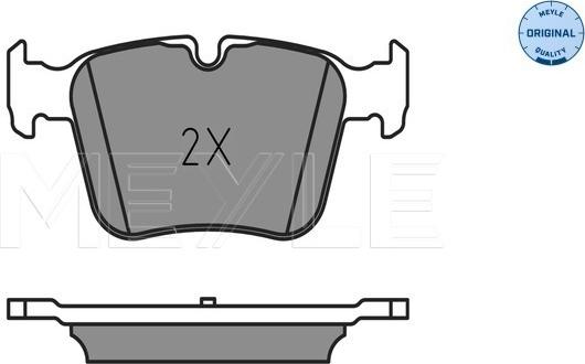 Meyle 025 253 5416 - Тормозные колодки, дисковые, комплект avtokuzovplus.com.ua