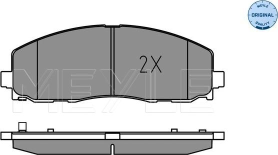 Meyle 025 253 7919 - Гальмівні колодки, дискові гальма autocars.com.ua