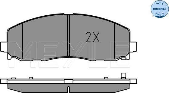 Meyle 025 253 7919 - Гальмівні колодки, дискові гальма autocars.com.ua