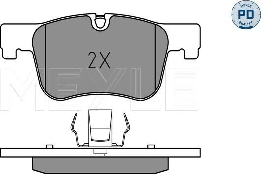 Meyle 025 255 0618/PD - Гальмівні колодки, дискові гальма autocars.com.ua