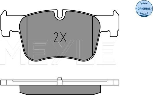 Meyle 025 255 0618 - Тормозные колодки, дисковые, комплект avtokuzovplus.com.ua