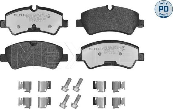 Meyle 025 256 0418/PD - Гальмівні колодки, дискові гальма autocars.com.ua