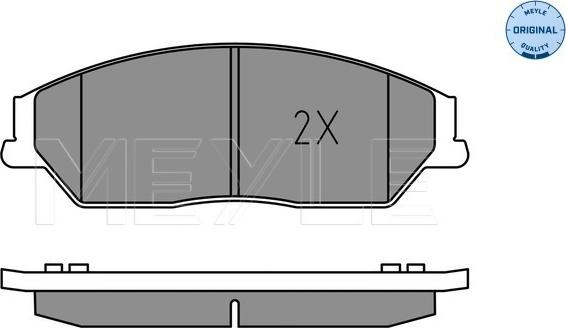 Meyle 025 256 1019 - Гальмівні колодки, дискові гальма autocars.com.ua