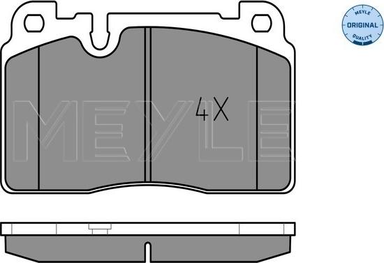 Meyle 025 256 4316 - Гальмівні колодки, дискові гальма autocars.com.ua