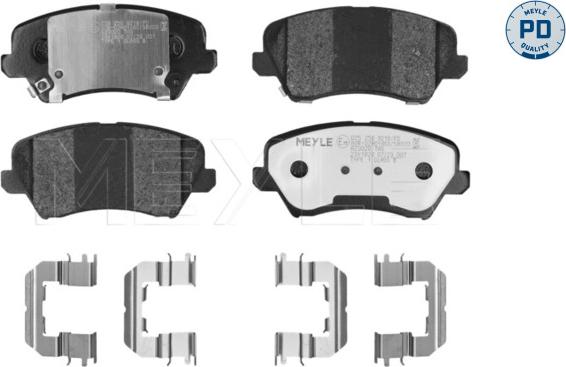 Meyle 025 256 9218/PD - Тормозные колодки, дисковые, комплект autodnr.net