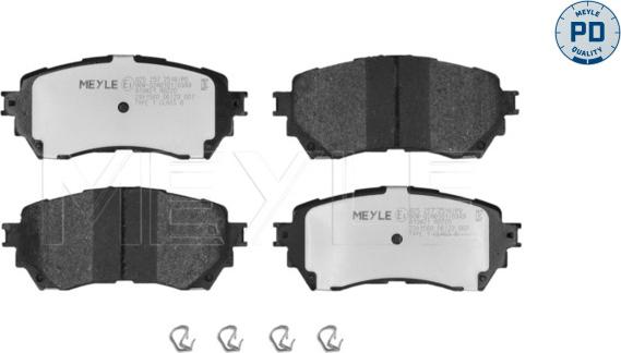 Meyle 025 257 2516/PD - Тормозные колодки, дисковые, комплект avtokuzovplus.com.ua