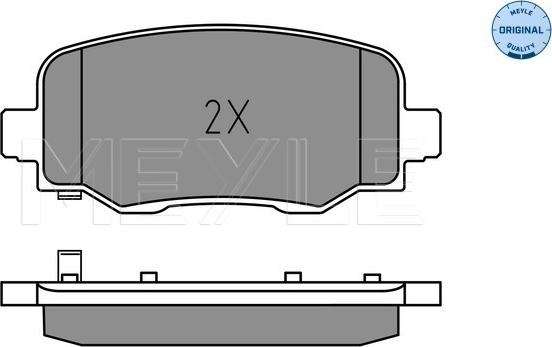 Meyle 025 257 3418 - Гальмівні колодки, дискові гальма autocars.com.ua