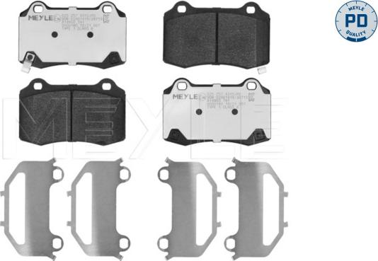 Meyle 025 257 4315/PD - Тормозные колодки, дисковые, комплект autodnr.net