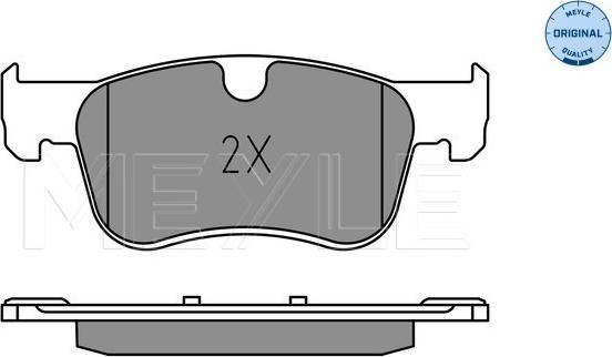 Meyle 025 258 3617 - Гальмівні колодки, дискові гальма autocars.com.ua