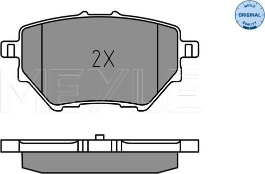 Meyle 025 258 3917 - Тормозные колодки, дисковые, комплект avtokuzovplus.com.ua