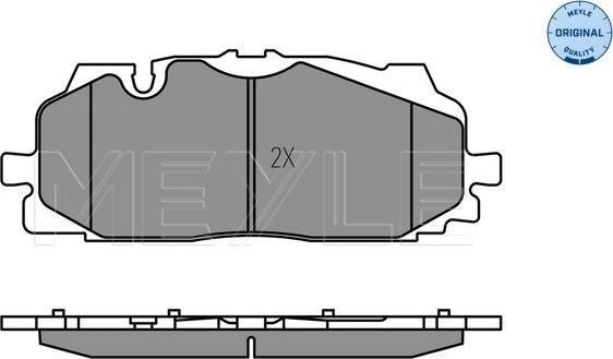 Meyle 025 258 6117 - Гальмівні колодки, дискові гальма autocars.com.ua