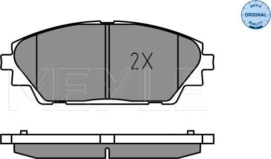 Meyle 025 258 7516 - Гальмівні колодки, дискові гальма autocars.com.ua