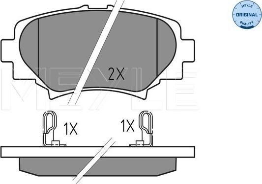 Meyle 025 258 7814 - Тормозные колодки, дисковые, комплект avtokuzovplus.com.ua