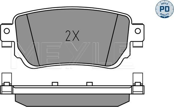 Meyle 025 259 6515/PD - Комплект гальмівних колодок autocars.com.ua