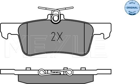 Meyle 025 259 6816 - Тормозные колодки, дисковые, комплект avtokuzovplus.com.ua