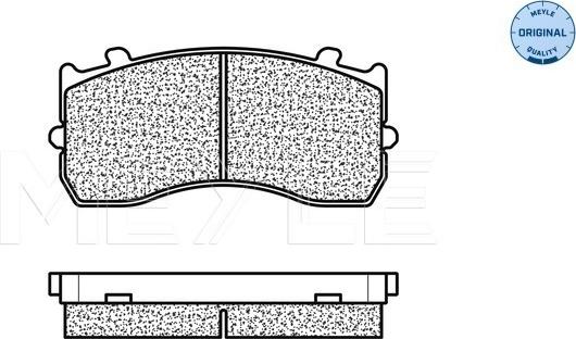 Meyle 025 290 4827 - Гальмівні колодки, дискові гальма autocars.com.ua