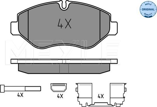 Meyle 025 292 2920 - Гальмівні колодки, дискові гальма autocars.com.ua