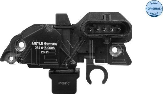 Meyle 034 015 0006 - Регулятор напруги генератора autocars.com.ua