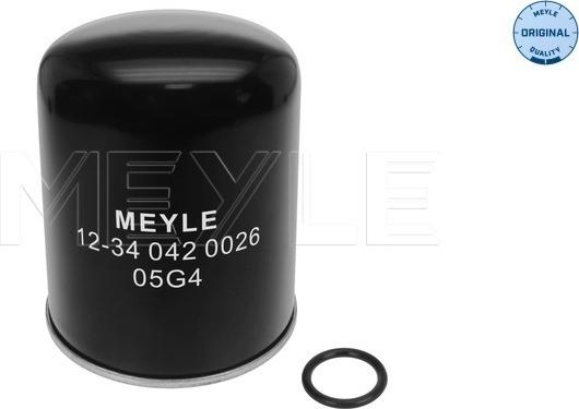 Meyle 12-34 042 0026 - Патрон осушувача повітря, пневматична система autocars.com.ua