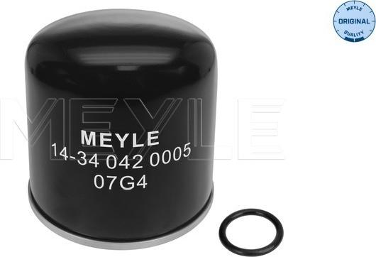 Meyle 14-34 042 0005 - Патрон осушувача повітря, пневматична система autocars.com.ua