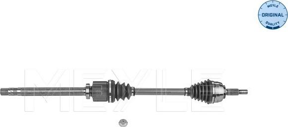 Meyle 16-14 498 0063 - Приводний вал autocars.com.ua