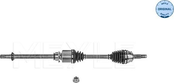 Meyle 214 498 0057 - Приводний вал autocars.com.ua