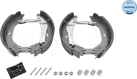 Meyle 714 533 0004/K - Комплект гальм, барабанний механізм autocars.com.ua