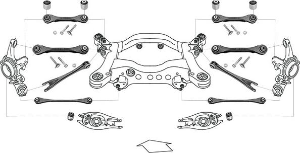 Meyle WG0962010 - Підвіска колеса autocars.com.ua