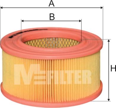 Mfilter A 1045 - Повітряний фільтр autocars.com.ua