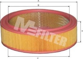 Mfilter A 104 - Воздушный фильтр avtokuzovplus.com.ua