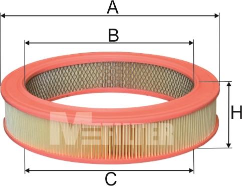 Mfilter A 270 - Повітряний фільтр autocars.com.ua