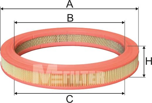 Mfilter A 271 - Повітряний фільтр autocars.com.ua