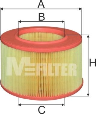 Mfilter A 277 - Повітряний фільтр autocars.com.ua